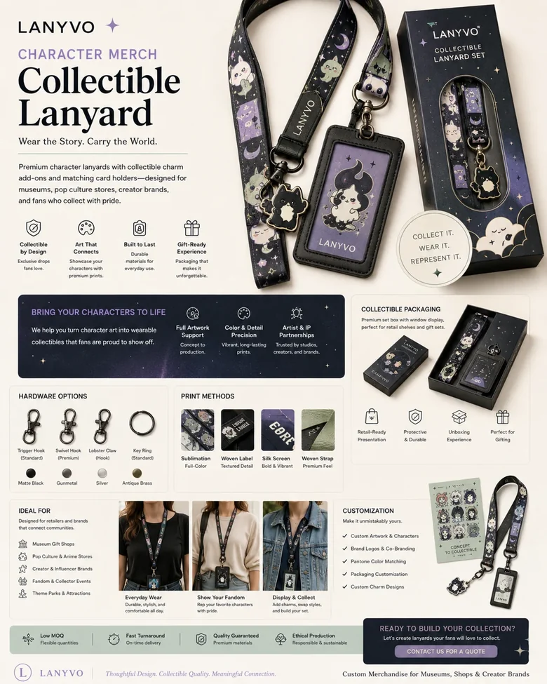 Character Merch Collectible Lanyard product board