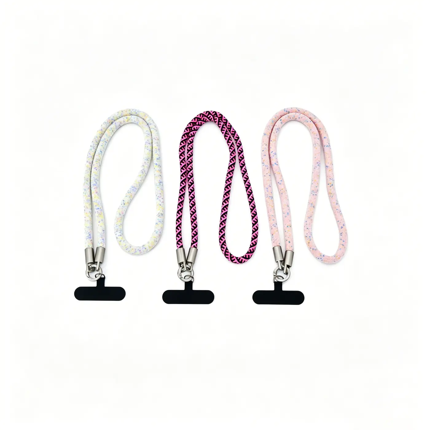 Patterned Woven Phone Patch Lanyard
